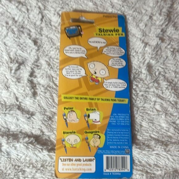 Stewie Talking Pen - Orange and Blue new 2006 - Picture 5 of 6